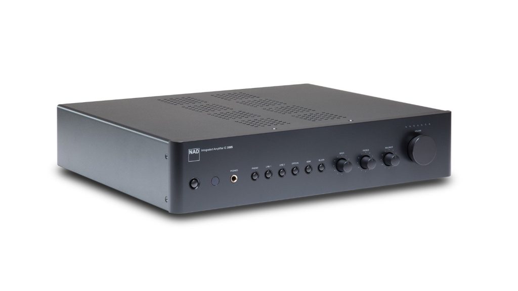 NAD C 359S stereo integrated amplifier from a three-quarter angle